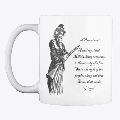Uncle Sam And The Second Mug White T-Shirt Front