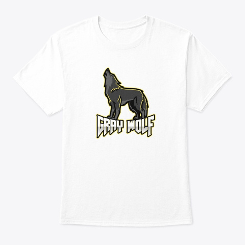Gray Wolf   Animal Nature Lover White T-Shirt Front