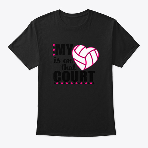Volleyball Pnhtp Black T-Shirt Front