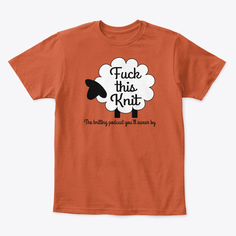 Fuck This Knit Logo Kid's Tee Deep Orange  T-Shirt Front
