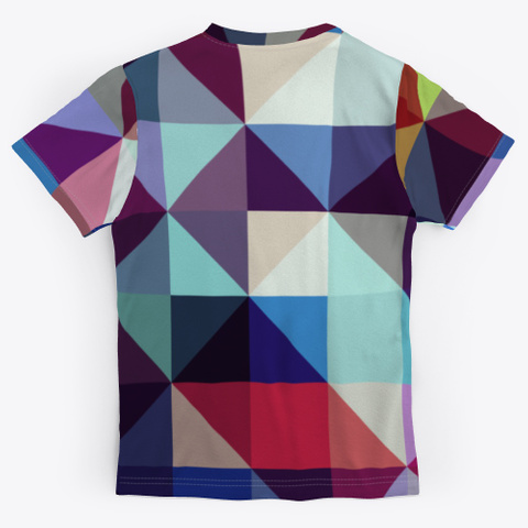 Abstract Colorful Geometric Diamonds Standard T-Shirt Back