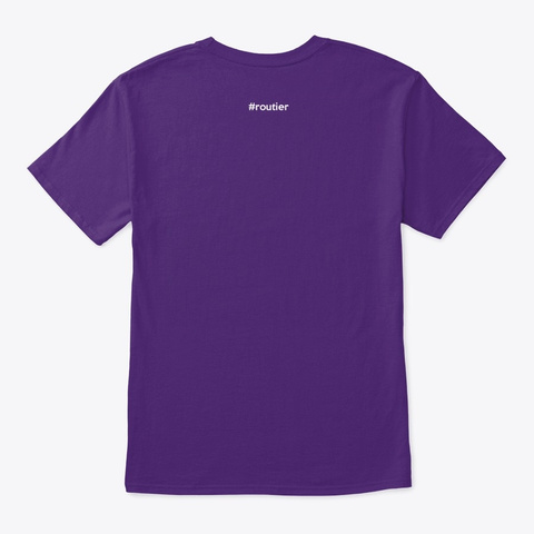 Keep Calm And Chill Cabine   #Routier Purple T-Shirt Back