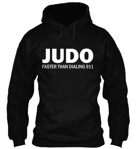 [Limited Edition] Judo Hoodie Black T-Shirt Front