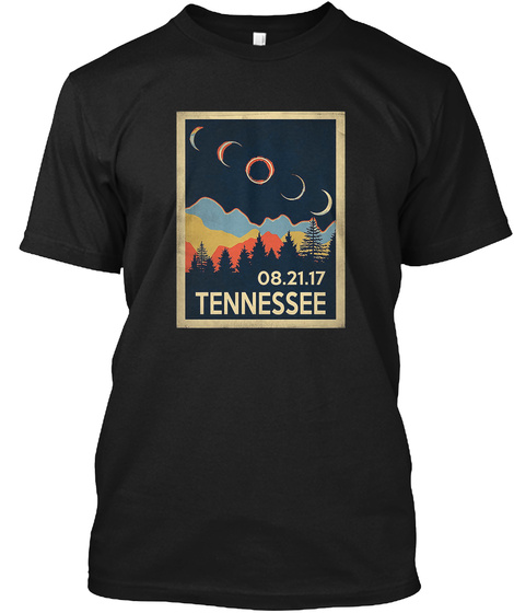 08.21.17 Tennessee Black T-Shirt Front