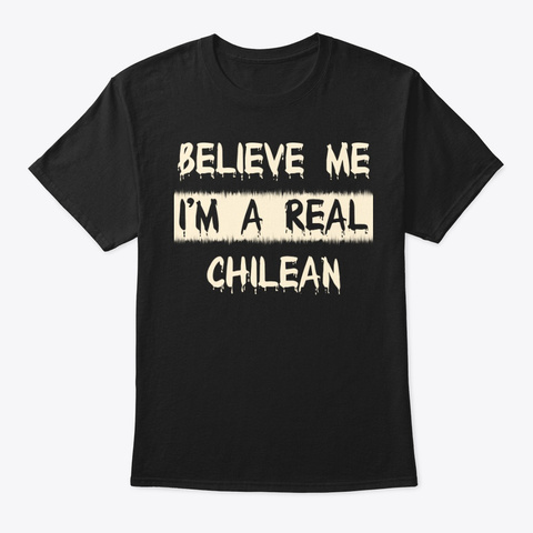 Real Chilean Tee Black T-Shirt Front
