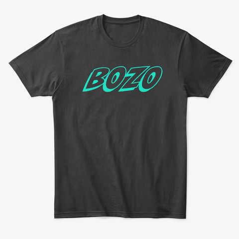 Bozo Black T-Shirt Front