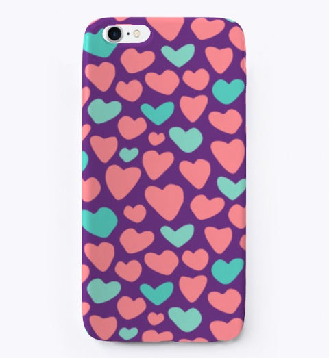 Valentines Day Best Phone Cover Design Purple T-Shirt Front