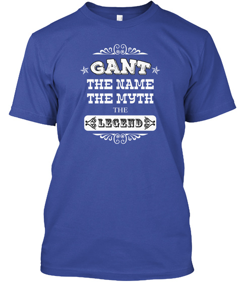 Gant The Name The Myth The Legend Deep Royal T-Shirt Front