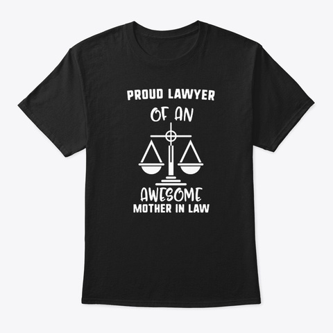 Proud Lawyer Of An Awesome Mother In Black Camiseta Front