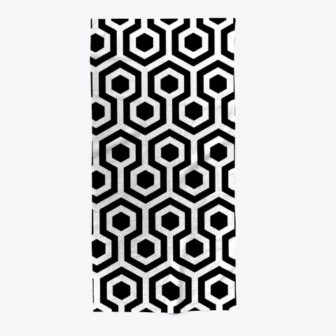 Digital Art Hexagon Pattern Black Kaos Front