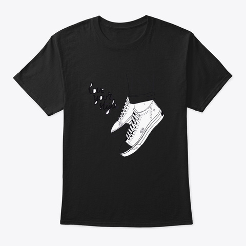 Love Your Style White Canvas Shoes Jumpi Black T-Shirt Front