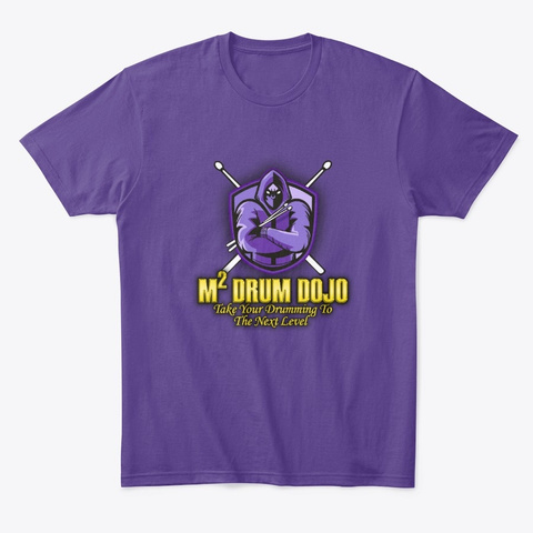 M2 Drum Dojo Apparel  Purple T-Shirt Front
