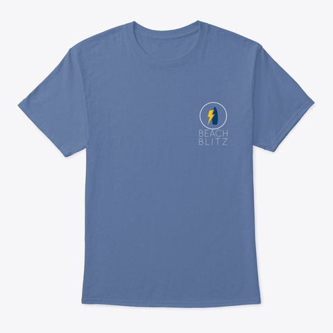 Beach Blitz 2020 Denim Blue T-Shirt Front