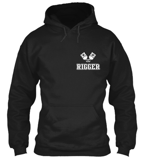 Rigger Black T-Shirt Front