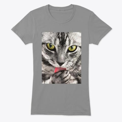 Cat  Premium Heather Camiseta Front