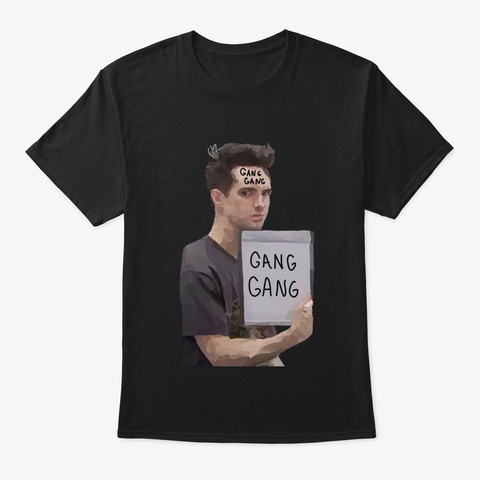 Brendon Urie Gang Gang Black T-Shirt Front