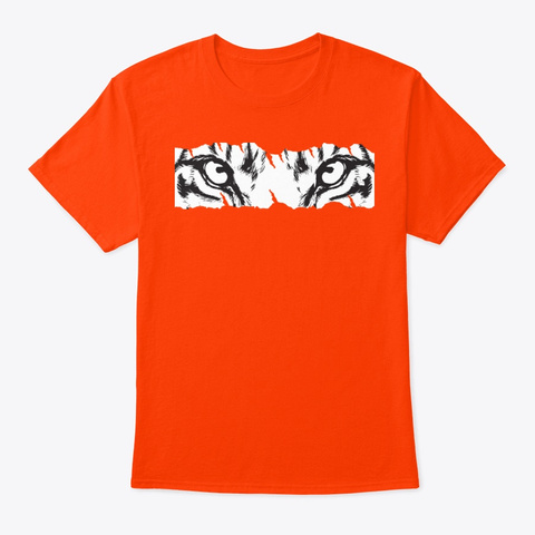 Tiger Eyes   Orange Orange T-Shirt Front