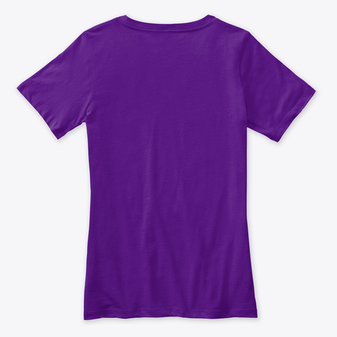 Cute Penguin Christmas Tree Gift Decor Team Purple  T-Shirt Back