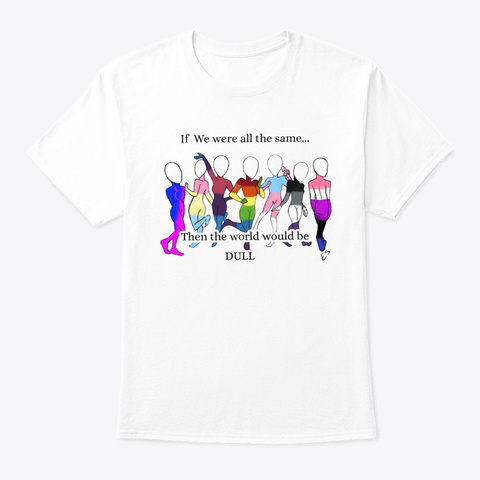 Equality White áo T-Shirt Front