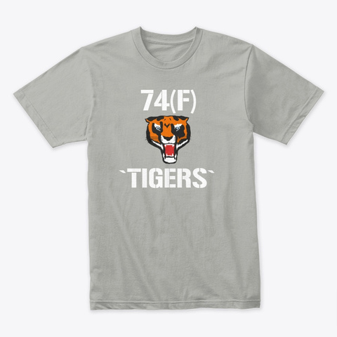 74(F) `tigers` T Shirt Light Grey T-Shirt Front
