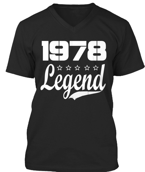 1978 Legend Black T-Shirt Front