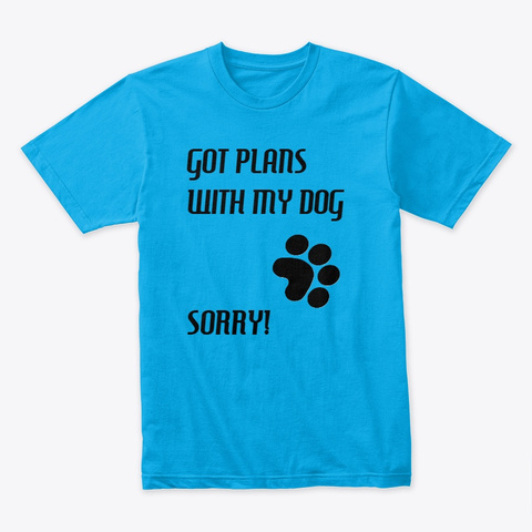 Dog Time Gear Turquoise T-Shirt Front