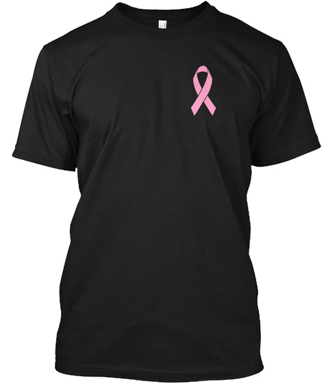 Breast Cancer Awareness Black T-Shirt Front