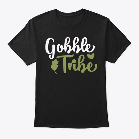 Gobble Tribe Black áo T-Shirt Front
