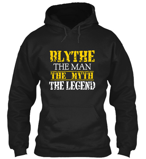 Blynthe The Man The Myth The Legend Black T-Shirt Front
