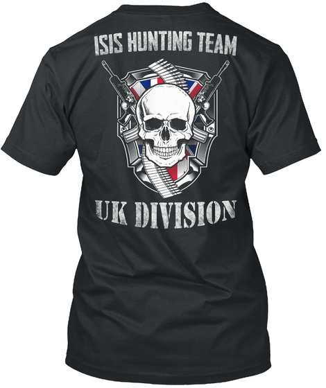 Isis Hunting Team Uk Division Black T-Shirt Back