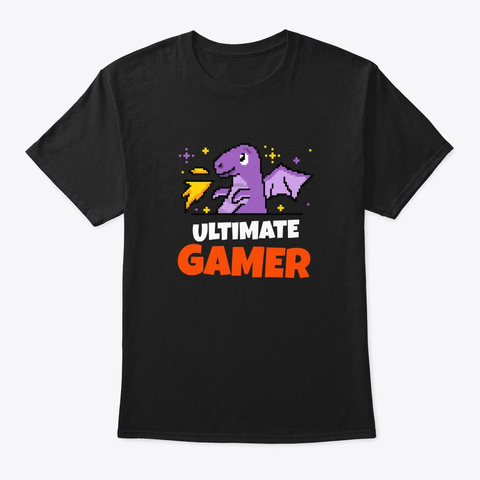 Ultimate Gamer Black T-Shirt Front