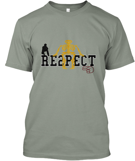 Respect Grey T-Shirt Front