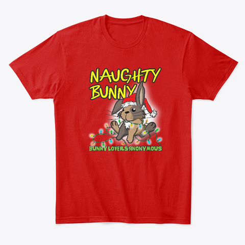 Naughty Christmas Bunny Holiday Design