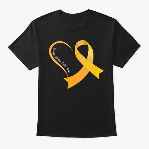 Childhood Cancer Black T-Shirt Front