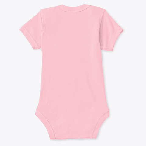 Cute Onesie With Pig Drawing Pink T-Shirt Back