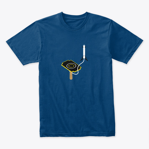 Land A Rocket 🚀 #Sfsf Cool Blue T-Shirt Front