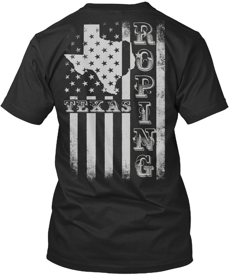 Texas Roping Black T-Shirt Back