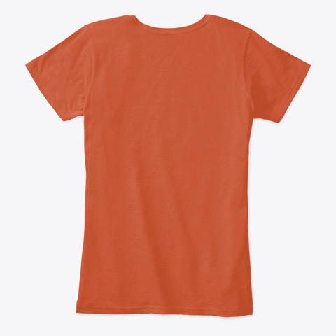 Retro Deep Orange T-Shirt Back