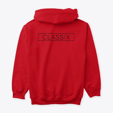Classix Colour Range  Red T-Shirt Back