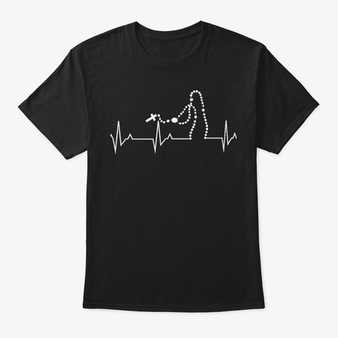 Rosary Heart Beat Design Shirt