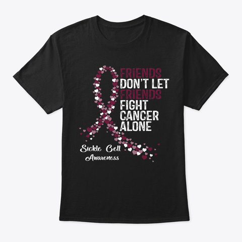 Friends Fight Sickle Cell Hope Warrior Black áo T-Shirt Front