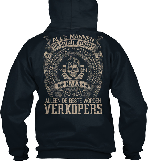 Verkopers French Navy T-Shirt Back