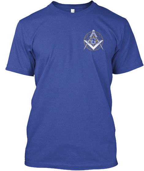 Square My Actions  Deep Royal T-Shirt Front