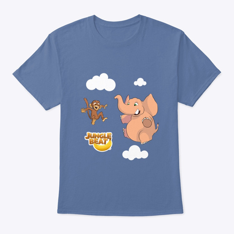 Jungle Beat In The Clouds Blue Tee