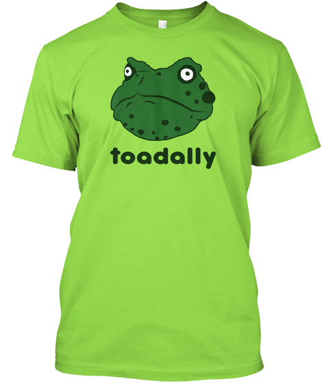 Toadally Lime T-Shirt Front