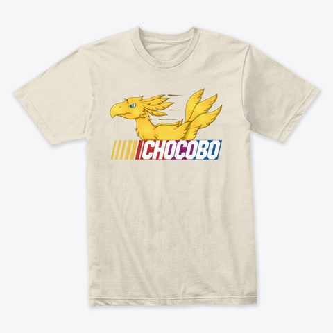 Chocobo Racing   Final Fantasy Apparel Cream T-Shirt Front