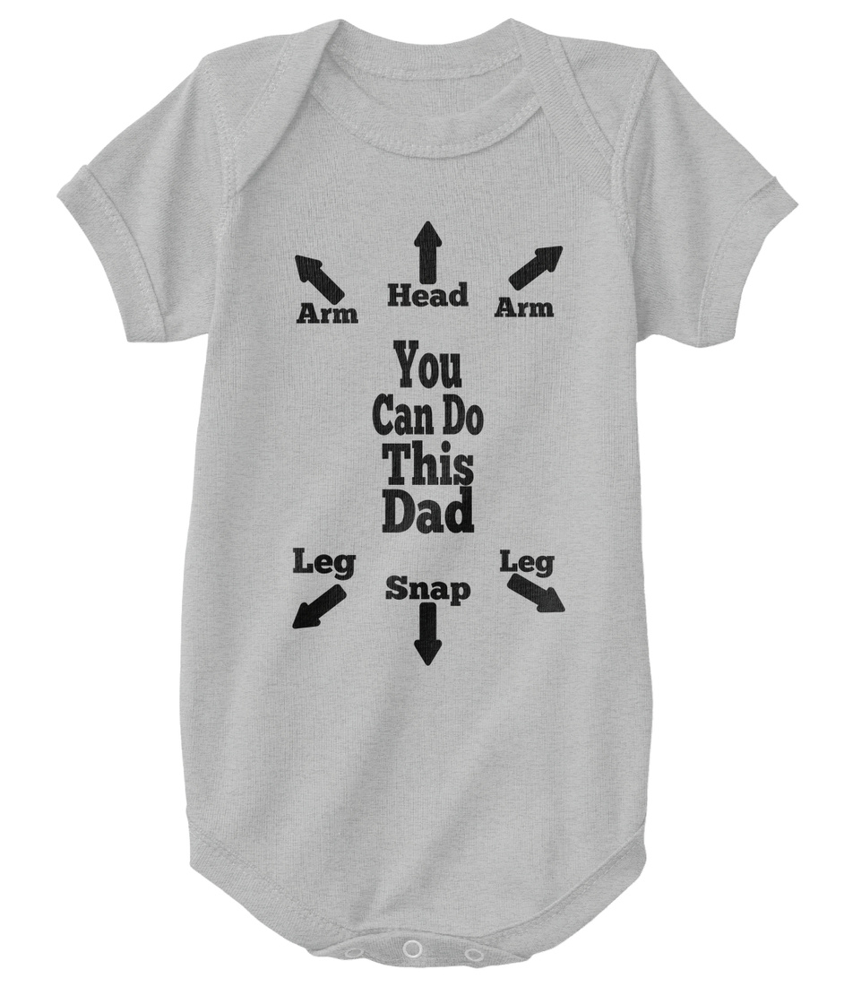 You Can Do It Dad Daddy Funny Baby Grow Bodysuit Baby grow Vest Gift Baby Shower