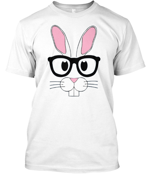 Nerd Emoji Bunny Easter Shirt For Boys G