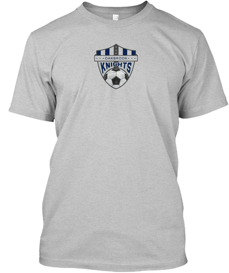 Oakbrook Varsity Soccer 2017 Light Heather Grey  T-Shirt Front
