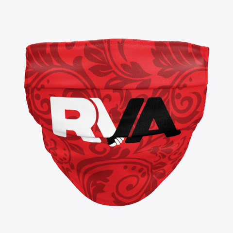 Rva Unity: Face Mask Red T-Shirt Front